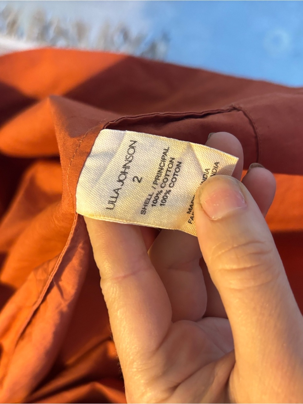 Ulla Johnson Rust Ruffle Maxi Dress - Picture 7 of 7